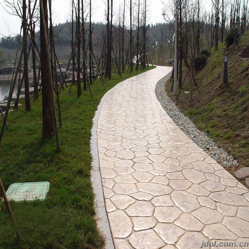 壓膜混凝土 壓模地坪