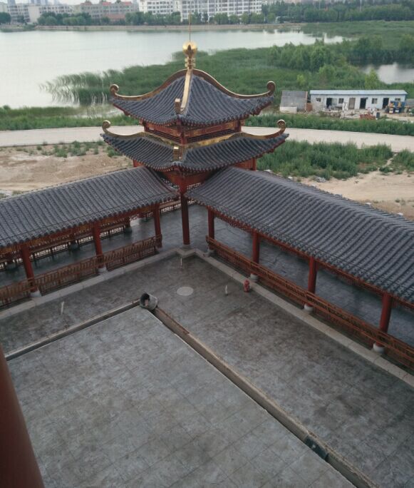 山東濱州黃河樓壓花地坪應用 山東濱州黃河樓壓花地坪應用