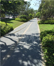 杭州莫干山市政綠化帶透水地坪項(xiàng)目！