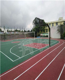 云南籃球場透水混凝土項目 云南籃球場透水混凝土項目