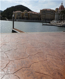 平湖九龍山壓模地坪項目