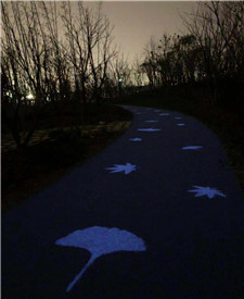 江蘇南通中央森林公園熒光陶粒路面 江蘇南通中央森林公園熒光陶粒路面