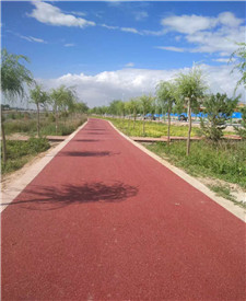 寧夏吳忠透水路面項目