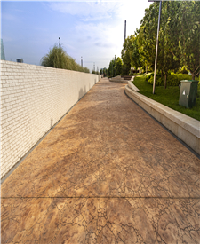 上海南浦大橋壓花混凝土項目