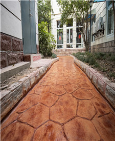 上海南園養老院壓印地坪項目 上海南園養老院壓印地坪項目